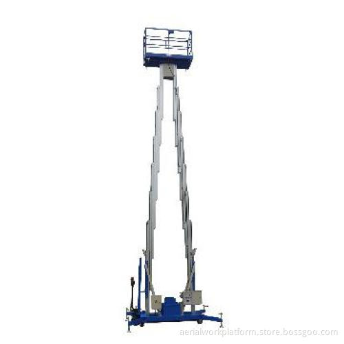 Aluminum Aerial Work Platform with pulling device----Single Mast